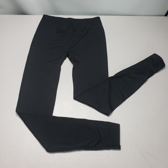 3/$15 unbranded solid black leggings women's size large - Picture 1 of 8